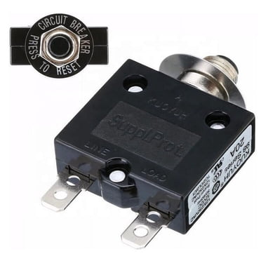 KUOYUH 98 Series 20A Circuit Breaker – 125/250VAC, 32-50VDC, 50/60Hz (1 Piece)