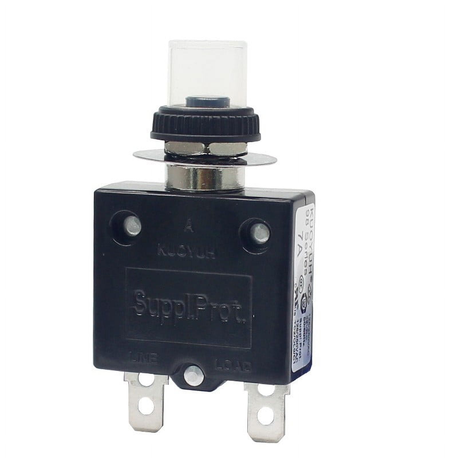 KUOYUH 7 Amp 98 Series Quick Connect Terminals PushToReset Thermal