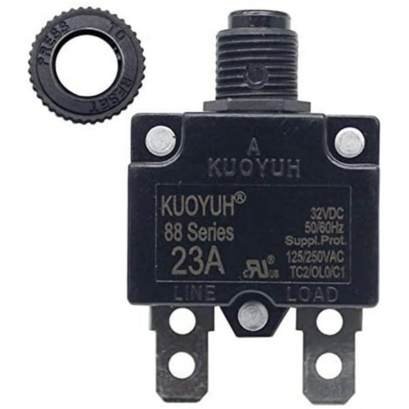 KUOYUH Circuit Breaker 88 series 125/250VAC 50/60Hz (1pc) (23A)