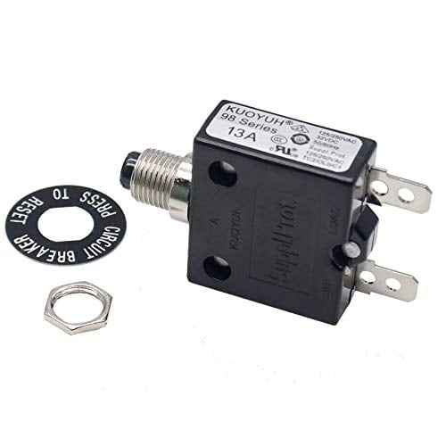 KUOYUH Circuit Breaker 98 series 32VDC 125/250VAC 50/60Hz (1pc 13A)