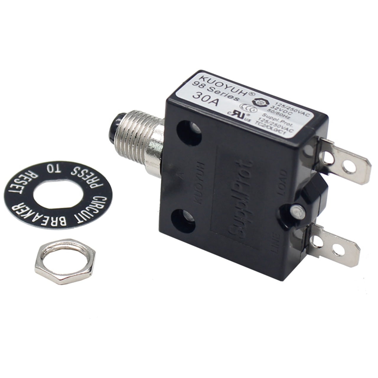 KUOYUH Circuit Breaker Thermal Overload 98 Series 3-50A Quick Connect ...