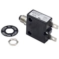 thumbnail image 1 of KUOYUH USA 3-50 Amps 98 Series Quick Connect Terminals Push-To-Reset Thermal Circuit Breaker with Transparent Waterproof Button Dust Cover (1-Pack) (50A), 1 of 5