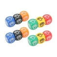 KUOZHUOW 12Pcs Finger Guessing Game Dice 6 6 Colors 20mm Rock Paper