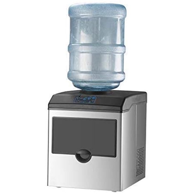 KUPPET 2 in 1 Commercial Ice Maker Machine With Water DispenserProducts 33lbs DailyIce Cubes