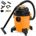 thumbnail image 1 of KUPPET 3-in-1 Wet/Dry Vacuum Cleaner, Shop Vacuum with Attachments, 5 Gallon, 5.5 Peak HP, 16Kpa Powerful Suction, 20L Capacity (Orange), 1 of 7