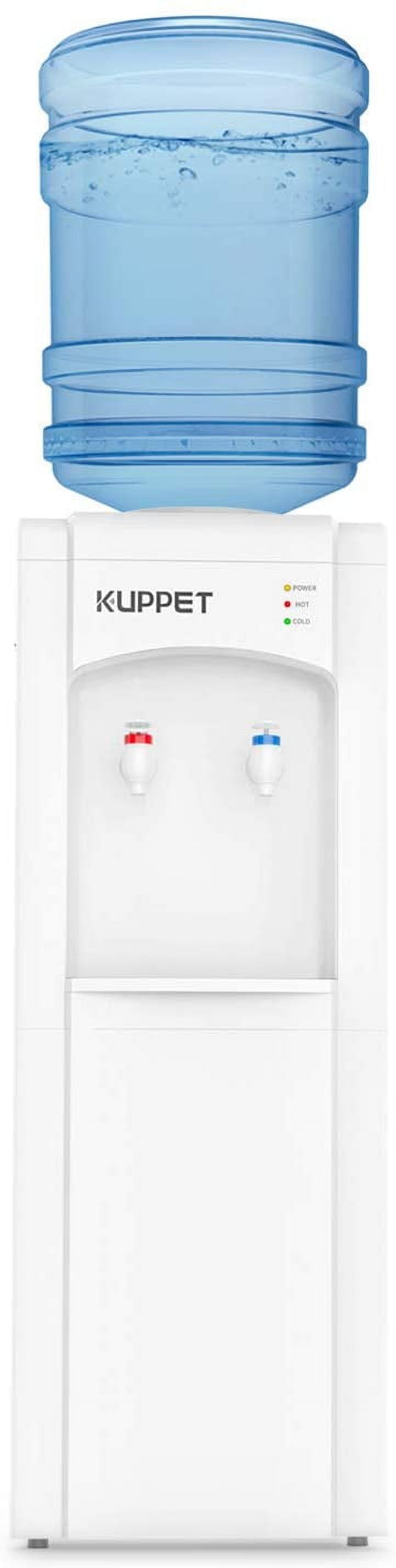 KUPPET Top Loading Water Cooler Dispenser,3 or 5 Gallon Bottle,PP material Electrical Cooling
