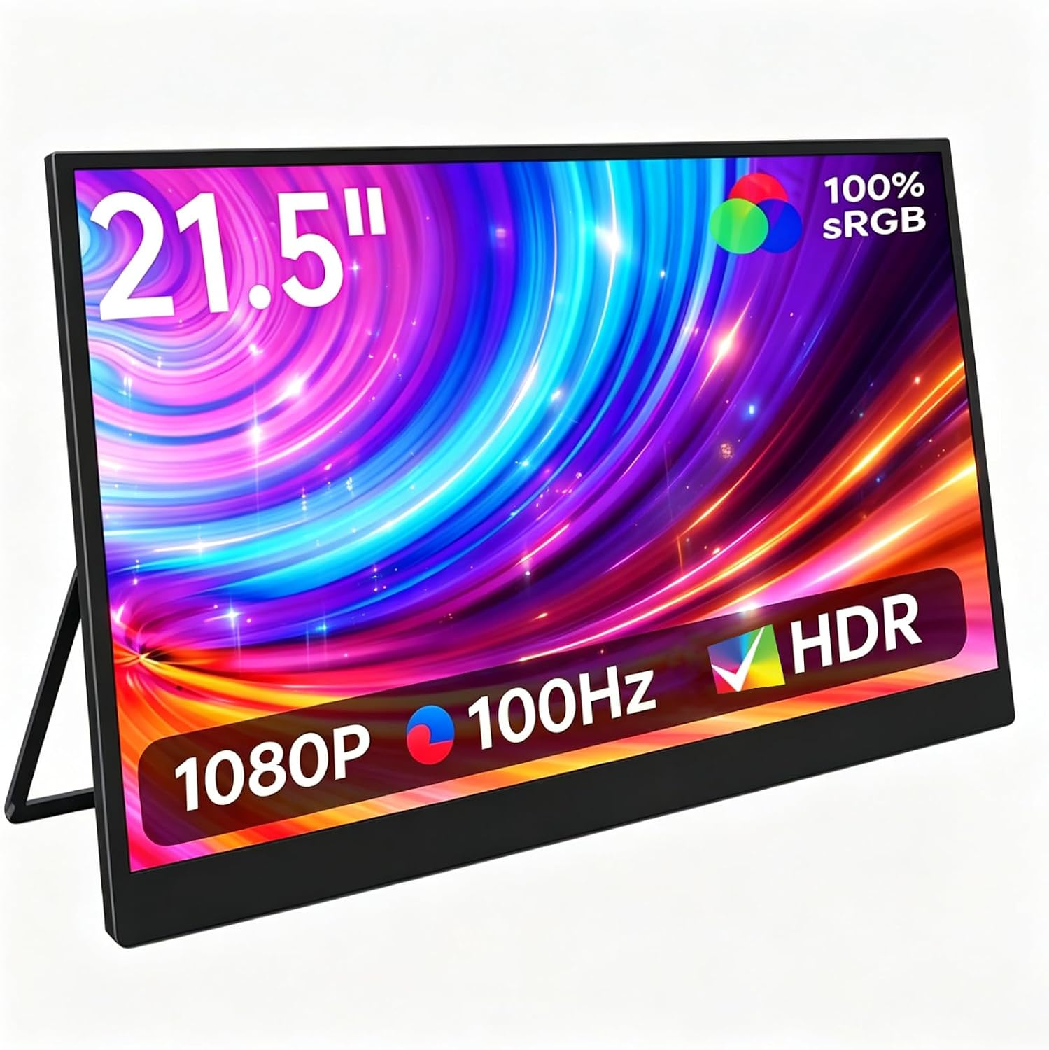 Electronics Screen Monitor KURIETIM 21.5 Inch Portable Monitor 100Hz | Large Screen FHD 1080P IPS ...