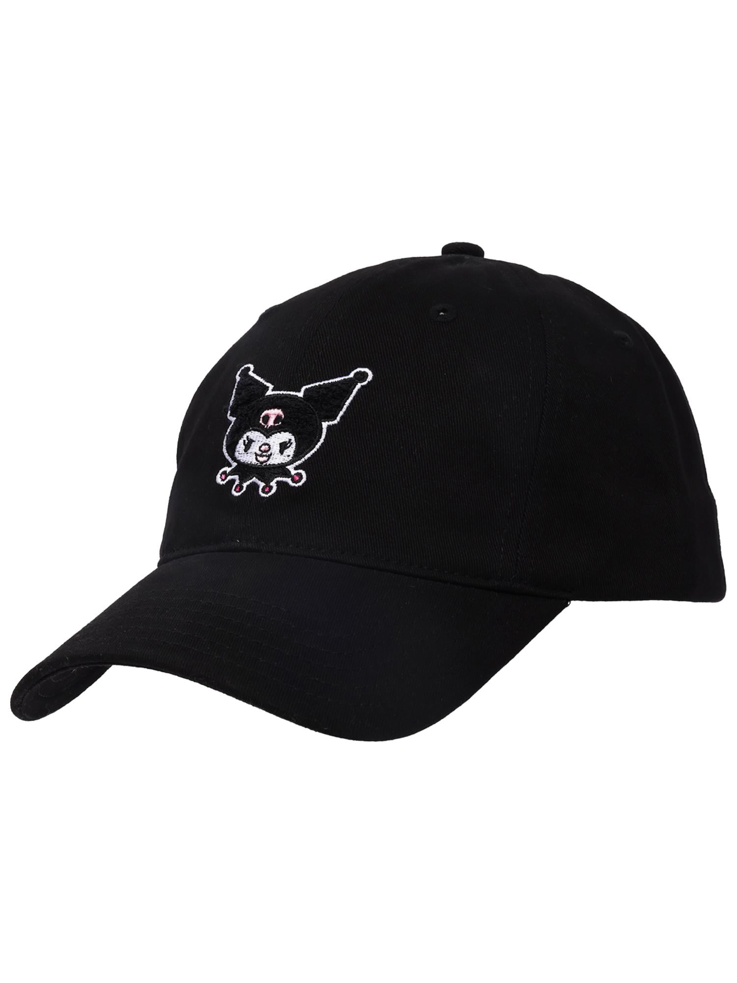 Kuromi Chenille Patch "Dad" Cap, Black, One Size Fits Most