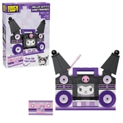 Brickcraft Hello Kitty and Friends Kuromi Boombox Building Kit 142-Piece Set, Retro Stereo with Mixtape Feature, Collectible Sanrio Display
