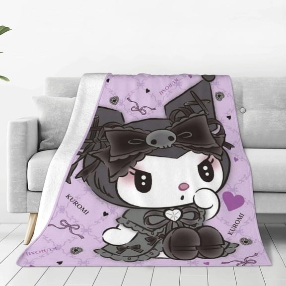 KUROMII Style-74 Ultra-Soft Micro Warm Fuzzy Fleece Blanket Throw Gift Decoration For Home Car Camp Office 60"x50"