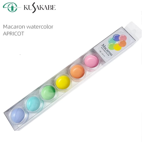KUSAKABE Solid Watercolor Macaron Color, Set of 6