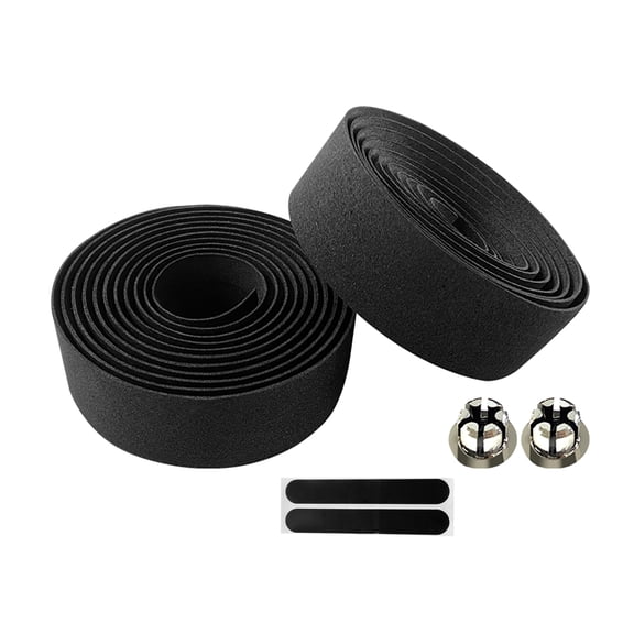 KUSAYLA Bike Handlebar Tape Black EVA Road Bike Bar Tape Grip 2 Rolls
