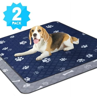 KUTGY 2 Pack Washable Pee Pads for Dogs,18"x24"Reusable Puppy Pee Pads