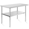 thumbnail image 1 of KUTLER Stainless Steel Table for Prep and Work 24 x 48 Inches, NSF Heavy Duty Commercial Kitchen Table for Restaurant, 1 of 7