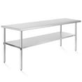 thumbnail image 1 of KUTLER Stainless Steel Table for Prep and Work 24 x 72 Inches, NSF Heavy Duty Commercial Kitchen Table for Restaurant, 1 of 7