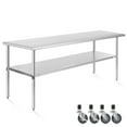 thumbnail image 1 of KUTLER Stainless Steel Table with Wheels for Prep and Work 30 x 60 Inches, NSF Heavy Duty Commercial Kitchen Table for Restaurant, 1 of 7