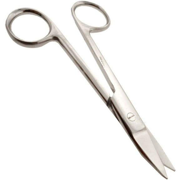 KUTZ (2 Pack) 4" (10.2 cm) Stainless Steel Toenail Scissors | Curved Blades | Super Sharp | Ideal for Fingernails and Toenails
