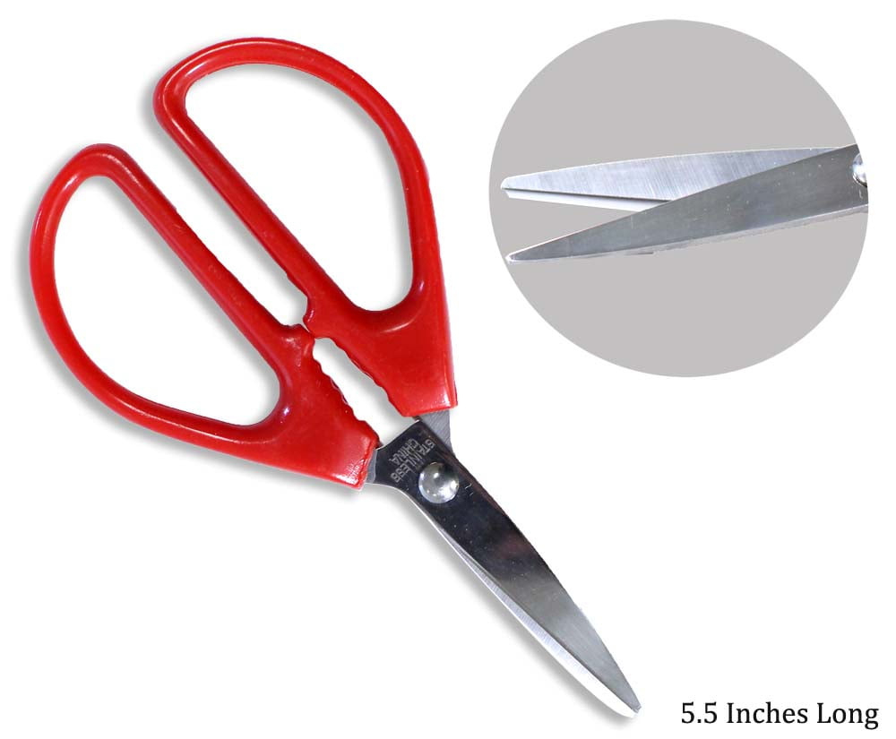 Small Fingerhole Steel Household Scissors 7”