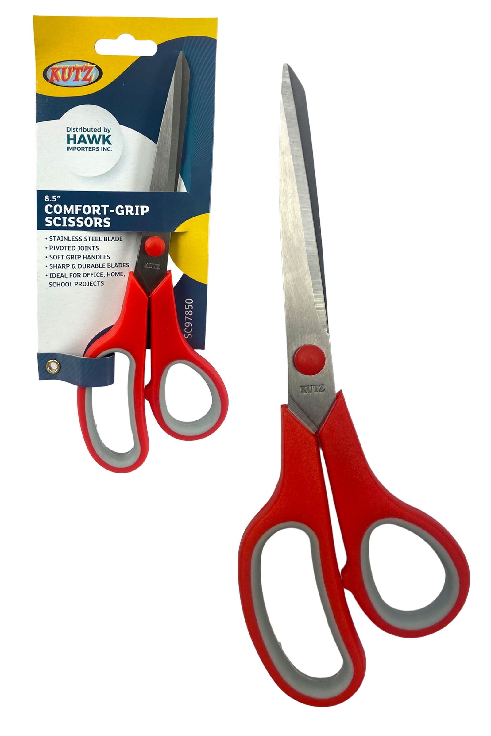 KUTZ 24 Pc General Use Floral Pattern Scissors | 8  (20.3 cm) Length |  3.5 (8.9 cm) Blades | Quality Stainless Steel | Versatile Cutting Solutions