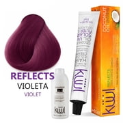 KUUL REFLECTS VIOLETA / VIOLET - [1] Tinte | Hair Dye + [1] Peroxido  30 vol. 9%  | Cream Developer Bundle