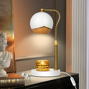 KUVRS Candle Warmer Lamp with Timer & Dimmer Candle Lamp with 2 Bulbs,Height Adjustable Candle Melting Light for Small Large Size Jar Candles,No Flame Scented,for Bedroom and Living Room Decor