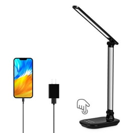 Mainstays 13.75 LED Flexible Gooseneck Desk Lamp Black Finish Walmart