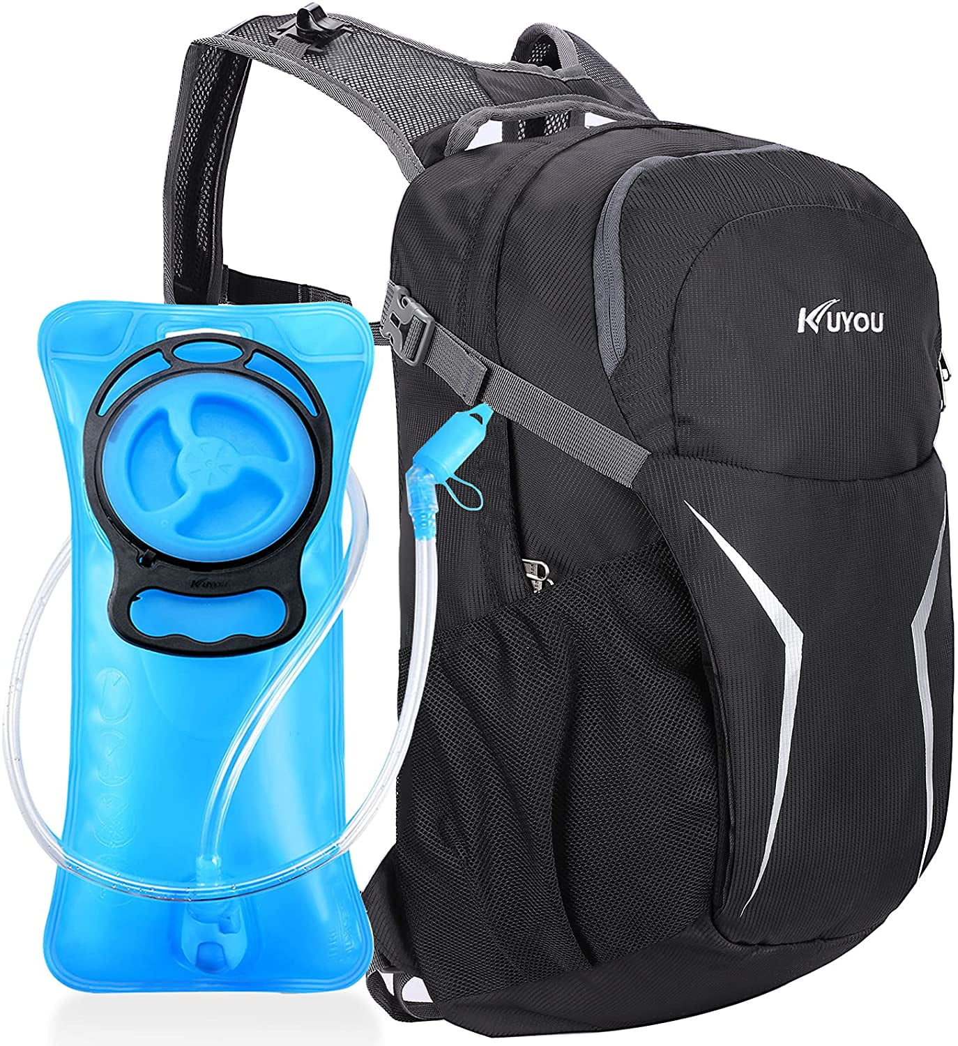 KUYOU Hydration Backpack with 2L Water Baldder Lightweight Insulated