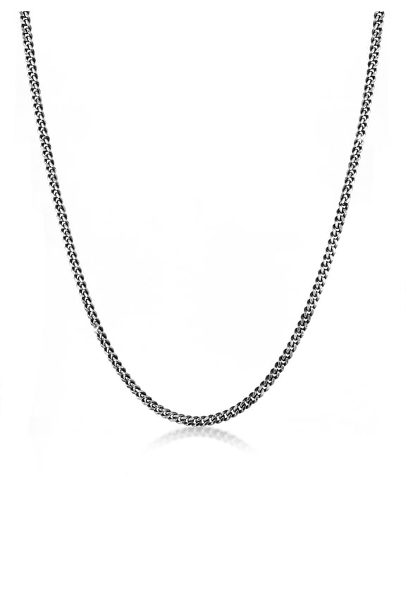 Men 0.16" Cuban Link Chain Pendant Necklace 925 Silver 20 - 24 inch