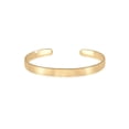 thumbnail image 1 of KUZZOI Open Brushed Bangle 0.23" 18K Gold 925 Silver for Men, 1 of 6