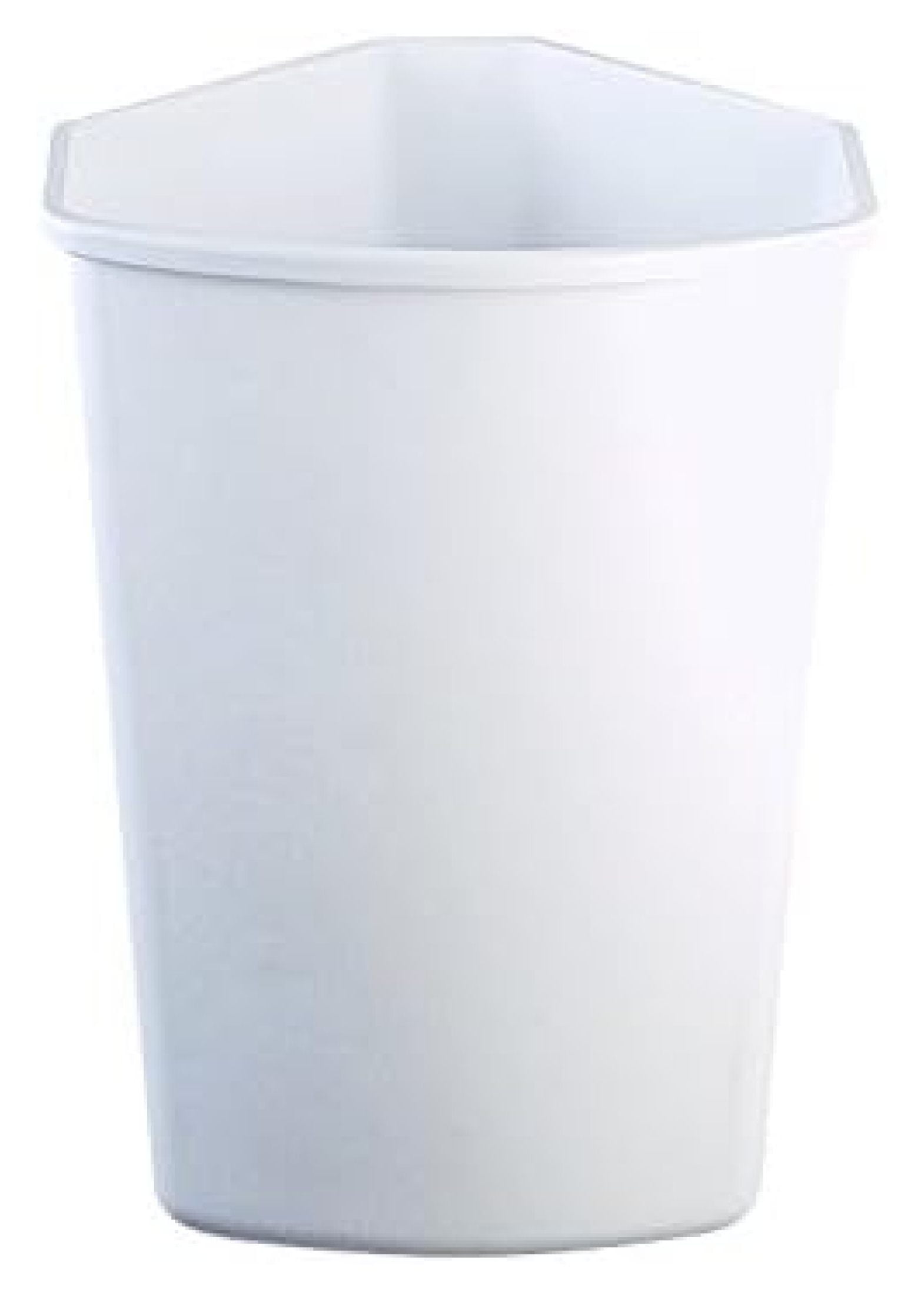32 Quart White Plastic Pull-Out Kitchen Waste Bin