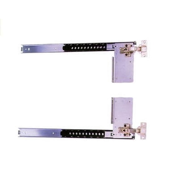 KV Pivot Door Slide Hardware Inset Application (Thick) Self Closing 18 1/8" Slide (Kit) Black