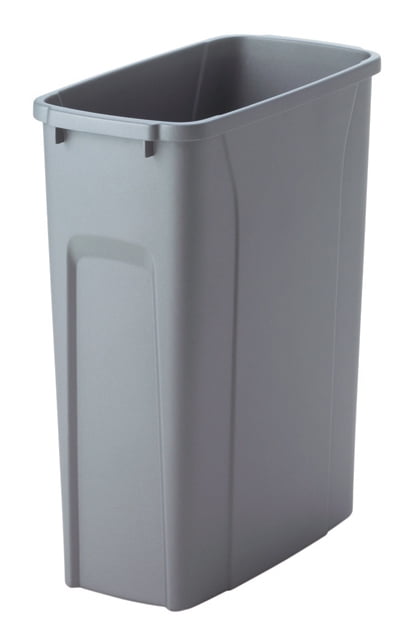 Platinum Plastic Pull-Out Rectangular Trash Can, 20 Quart
