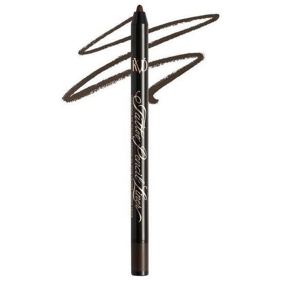 KVD Beauty Tattoo Pencil Liner Waterproof Long-Wear Gel Eyeliner Color: Pyrolusite Brown Size: 0.0176 OZ