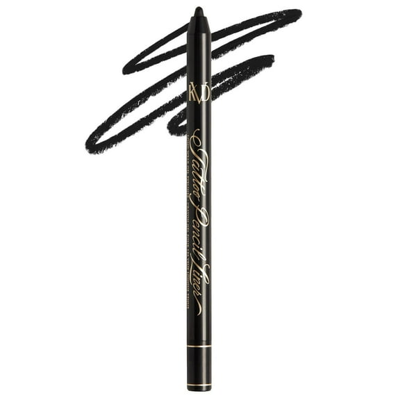 KVD Beauty Tattoo Pencil Liner Waterproof Long-Wear Gel Eyeliner Color: Trooper Black Size: 0.007 OZ