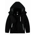 thumbnail image 1 of KVE Boys' Waterproof Ski Jacket Outdoor Recreation Thick Winter Coat Hooded Raincoats Black 8, 1 of 7