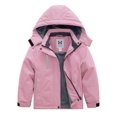 thumbnail image 1 of KVE Girl's Waterproof Ski Jacket Warm Fleece Winter Jacket Windproof Hooded Snow Coat Pink 4-5, 1 of 8