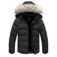 thumbnail image 1 of KVE Men's Hooded Winter Coat Warm Puffer Jacket Thicken Quilted Jacket Black(Hood) Small, 1 of 9