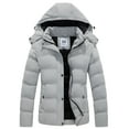 thumbnail image 1 of KVE Women's Hooded Winter Coat Warm Quilted Thicken Puffer Jacket with Removable Hood Grey Medium, 1 of 11