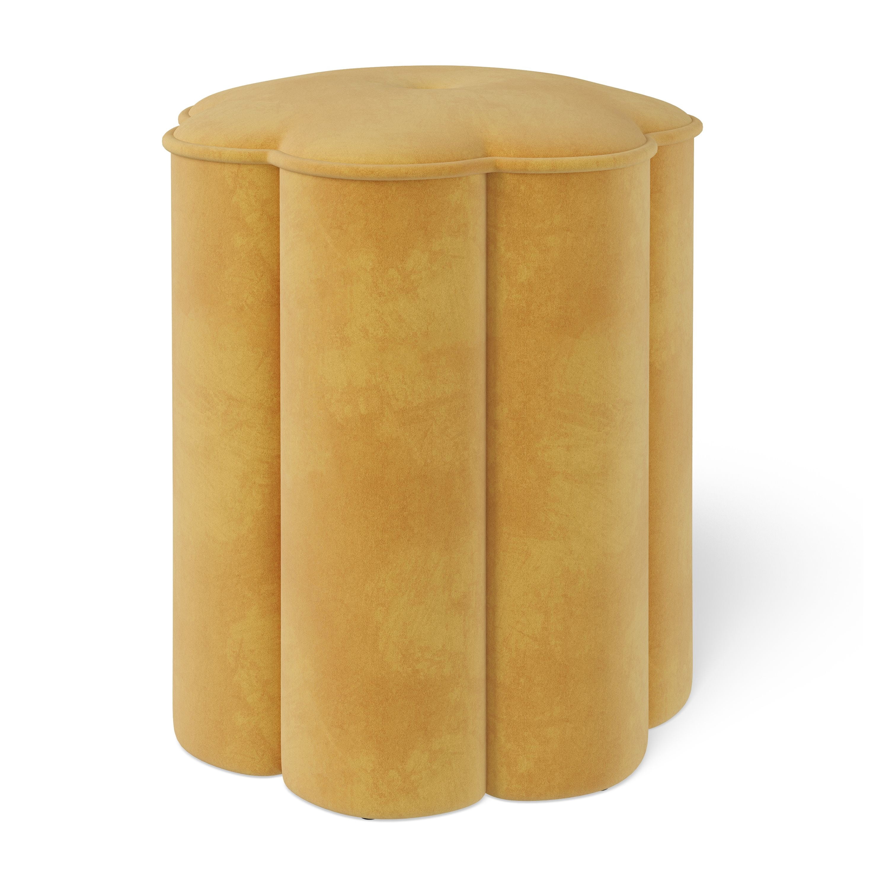 Mainstays Kids Flower Petal Ottoman, Yellow