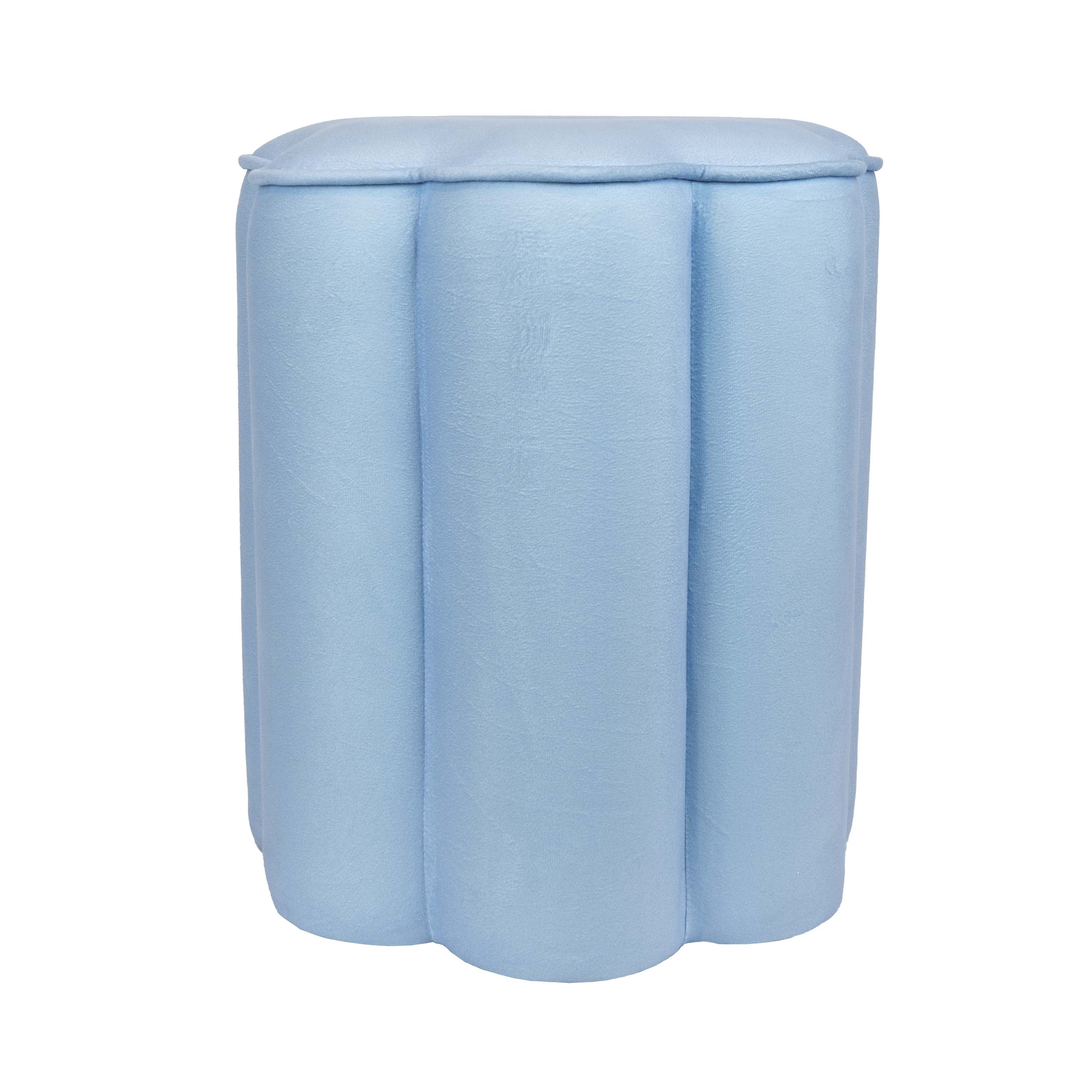 Mainstays Kids Petal Ottoman, Blue