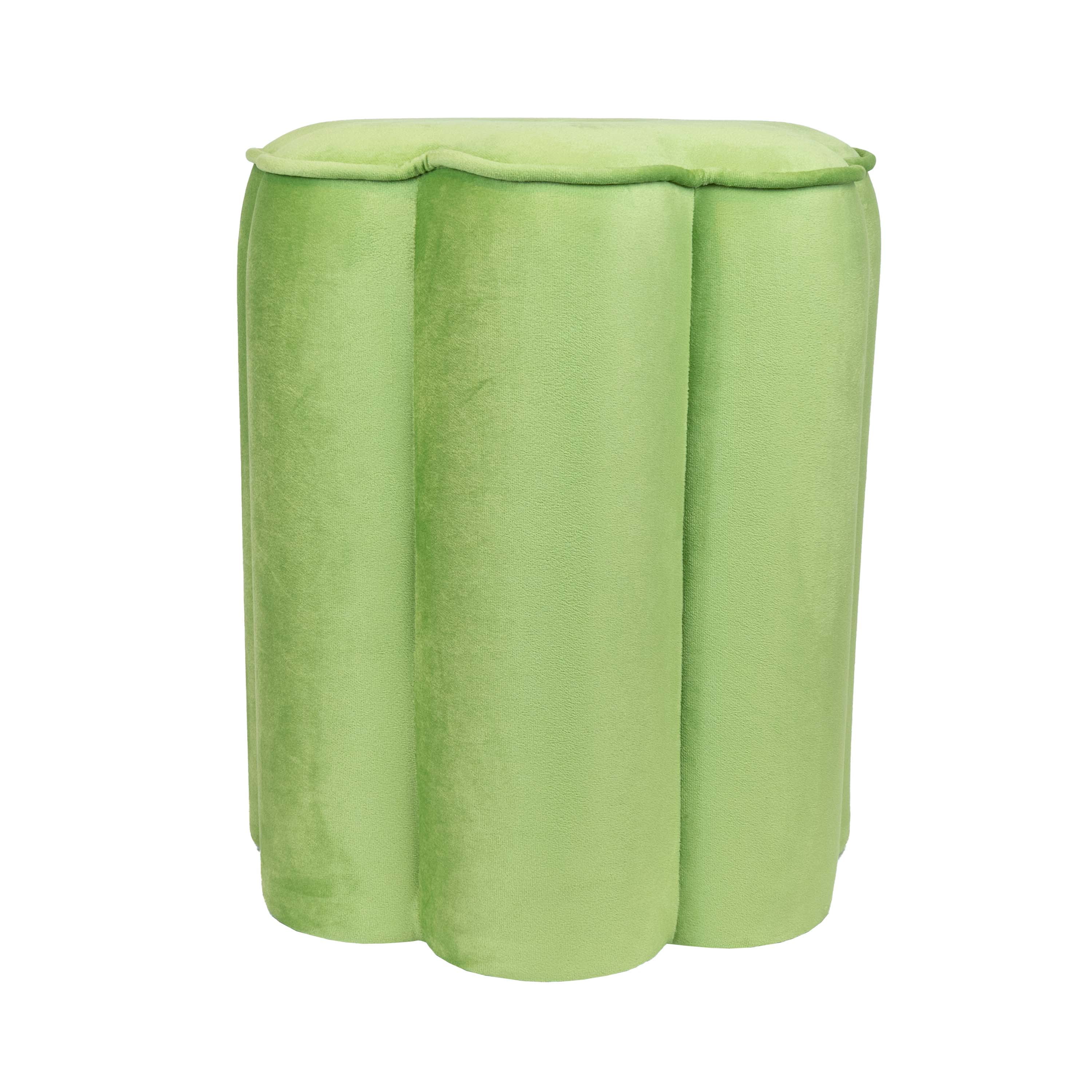 Mainstays Kids Petal Ottoman, Green