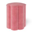 thumbnail interactive-video image 1 of Mainstays Kids Flower Petal Pink Ottoman with Cozy Sherpa Fabric, 1 of 5
