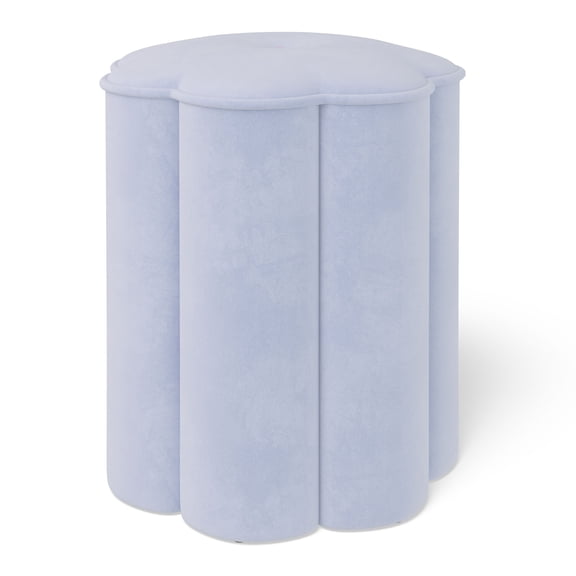 Mainstays Kids Flower Petal Ottoman, Blue