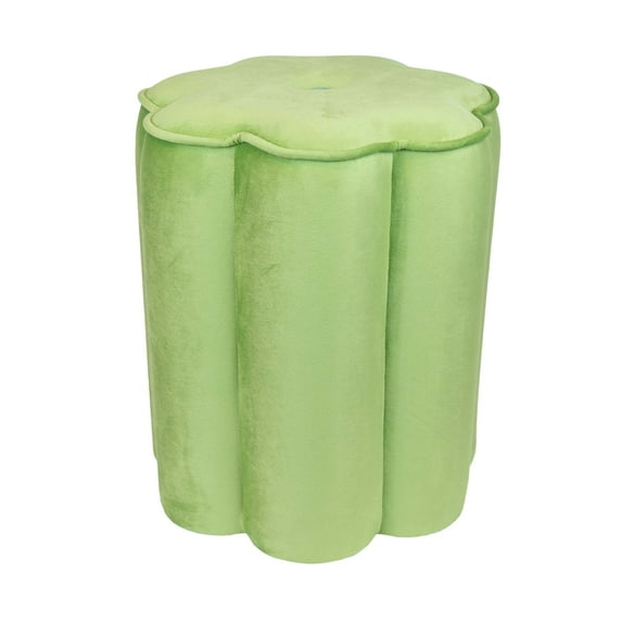 Mainstays Kids Flower Petal Ottoman, Green