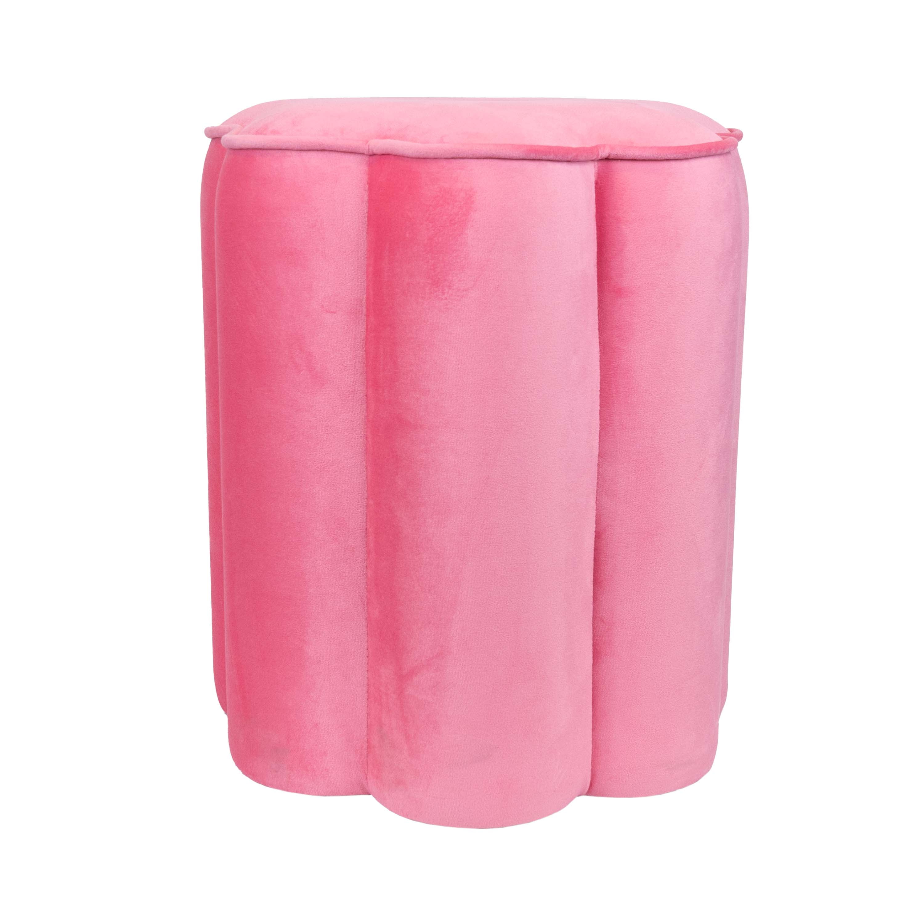Mainstays Kids Petal Ottoman, Pink