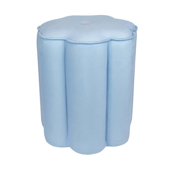 Mainstays Kids Flower Petal Ottoman, Blue