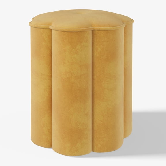 Mainstays Kids Flower Petal Ottoman, Yellow