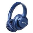 thumbnail image 1 of KVIDIO Bluetooth Headphones, Wireless Headphones with Microphone, 65H Running Time, over-Ear Headphones for Computer Laptop Travel Home Office PC (Blue), 1 of 11