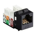 thumbnail image 1 of Black Box 25-PK Black Unshielded CAT6 Keystone Jack 110 Punchdown FMT631R325PAK, 1 of 5