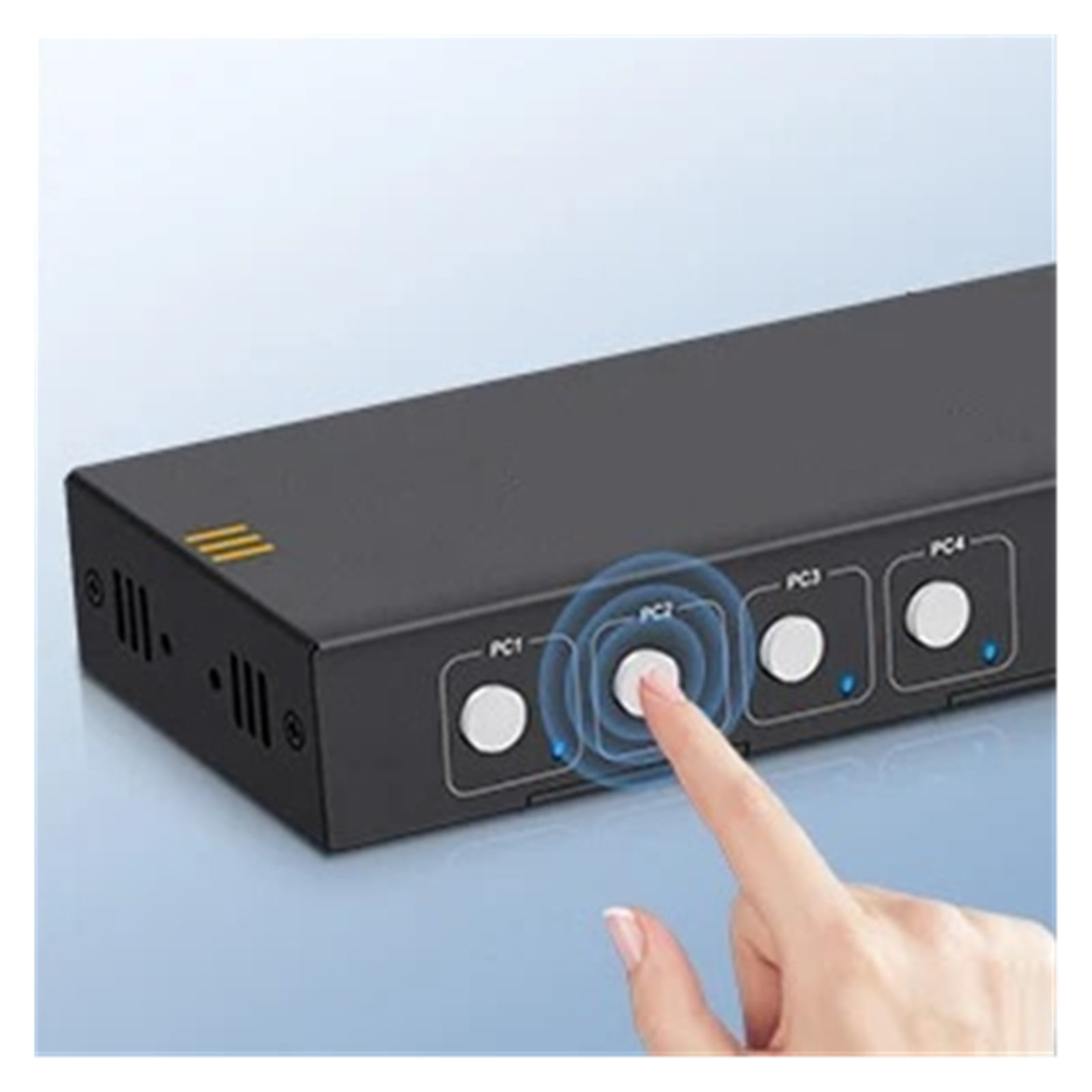 KVM Switch USB3.0 Switcher 4K@60Hz for 4 Computers Sharing 1 HD Monitor and 3 USB Devices Keyboard Mouse Printer